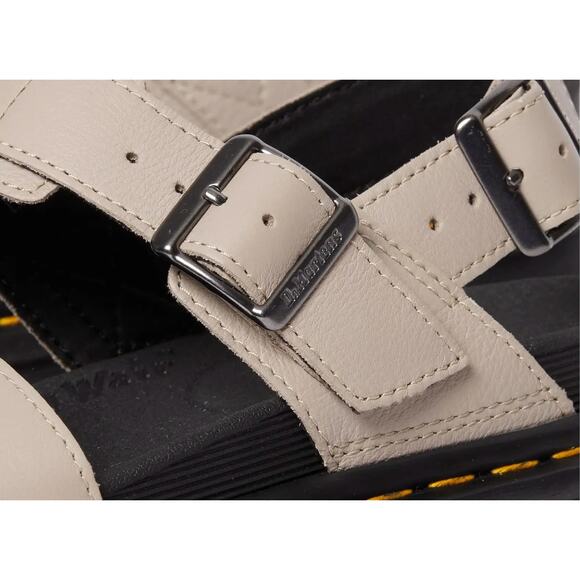 Dr. Martens VOSS QUAD Platform Leather Sandals | Womens 9 (41 EU), Vintage Taupe - Picture 7 of 8